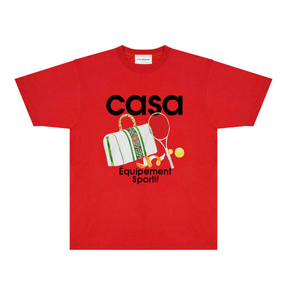 Casablanca T Shirts Fashion Print Street