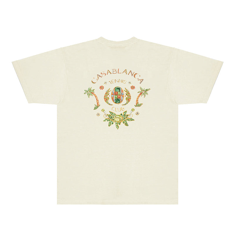Casablanca T Shirts Fashion Print Street