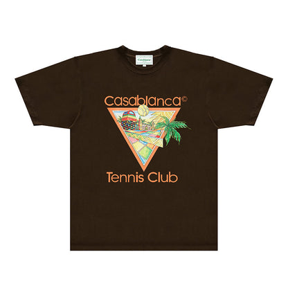 Casablanca T Shirts Fashion Print Street