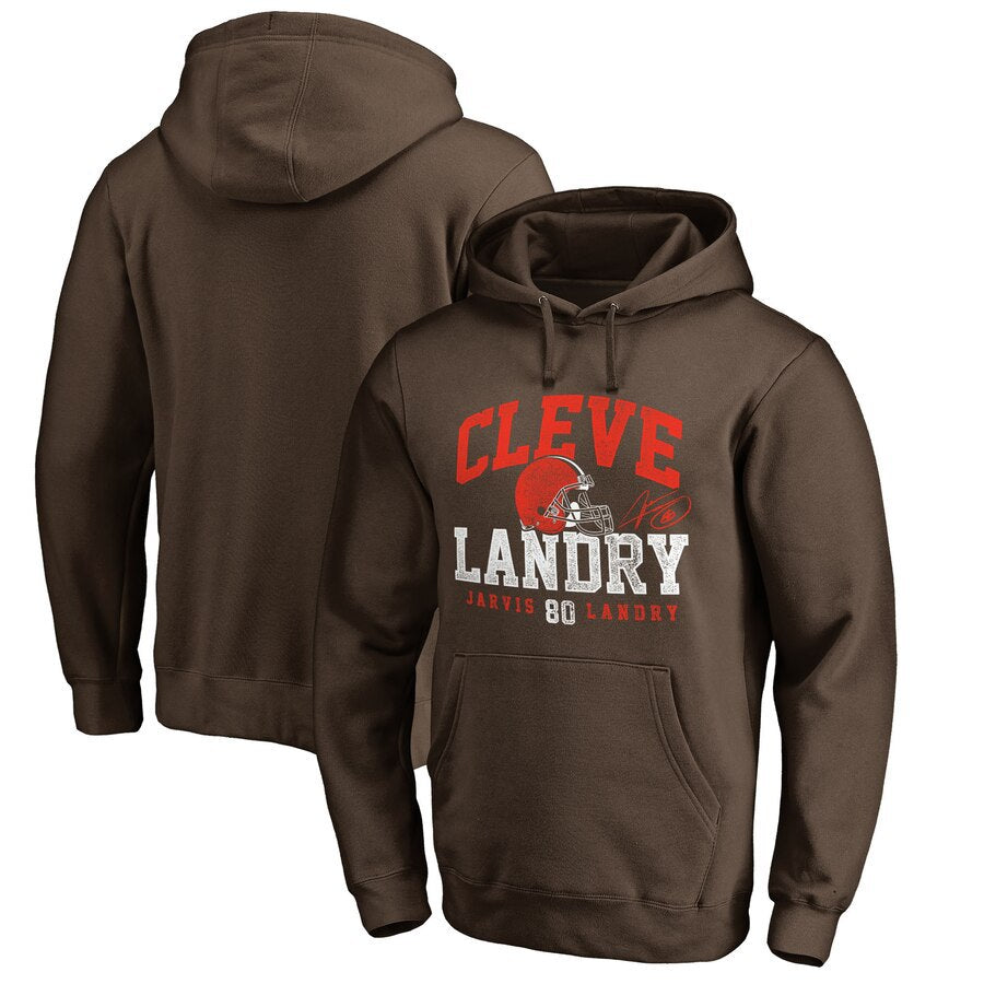 NFL Hoodie Sports Sweater Men's NFL Brown Football Suit Hoodie