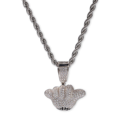 Jewelry Gold Plated 666 Pendant Necklace Pendant Hiphop Number Pieces Spectrum