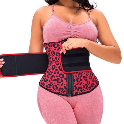 Neoprene Rubber Belly Contracting Sports Fitness Waist Support Thin Waist Belt