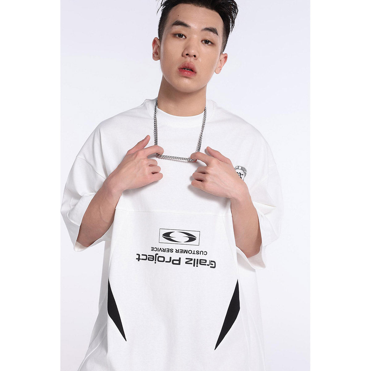Unisex T-Shirts GRAILZ/YProject Vintage Loose Short Sleeves
