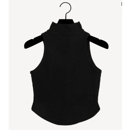 Women Vest Suspenders High Neck Sexy Vest Summer