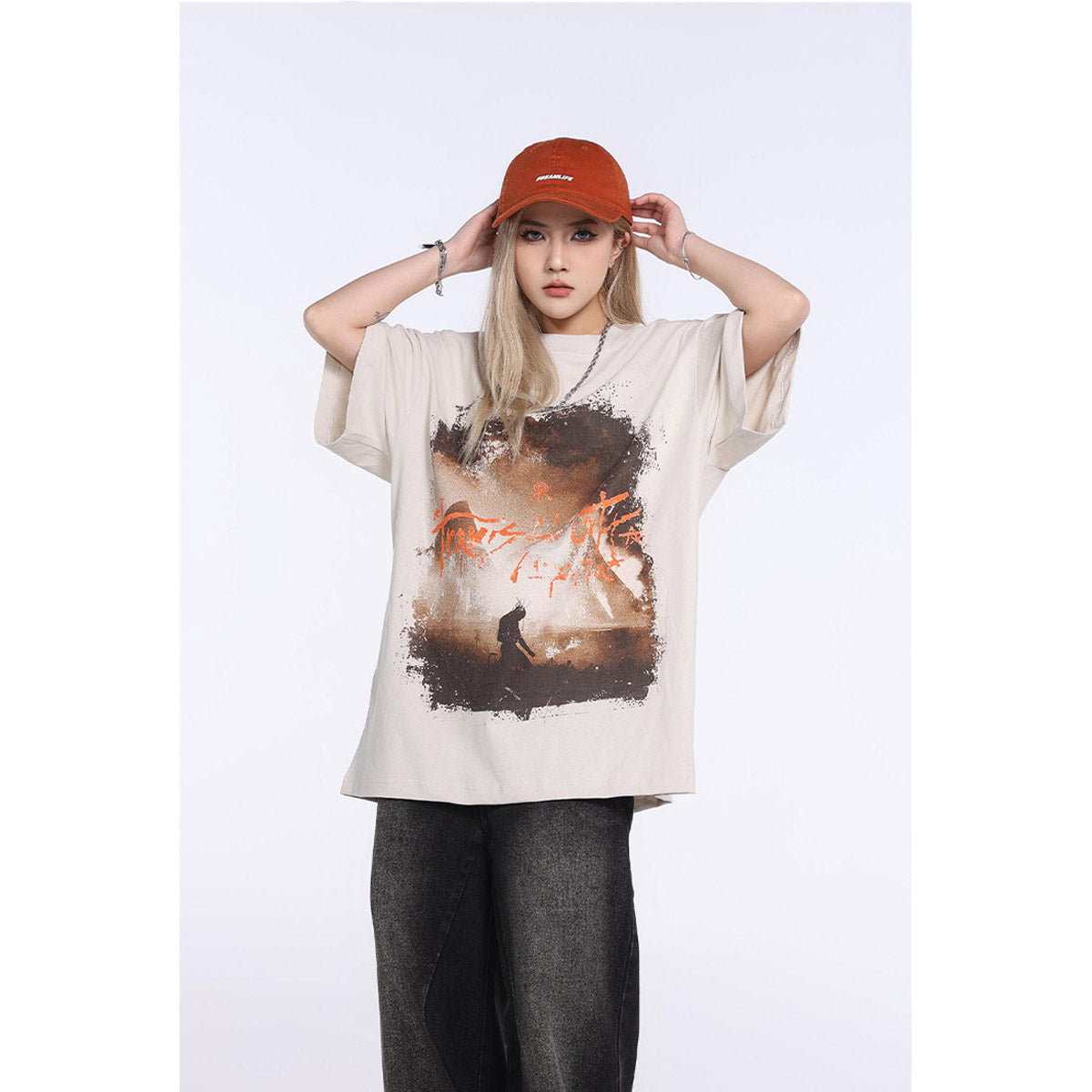 Unisex T-Shirts Travis Scott Album Portrait Cover Casual Loose T-Shirt