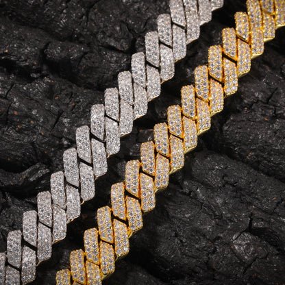 Bracelet Microencrusted Zircon Bracelet Bar Cuban Bracelet Spectrum St. Valentine's