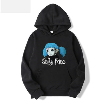 Sally Face Hoodie Protagonist Print Loose Hooded Sweater