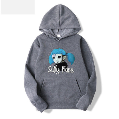 Sally Face Hoodie Protagonist Print Loose Hooded Sweater
