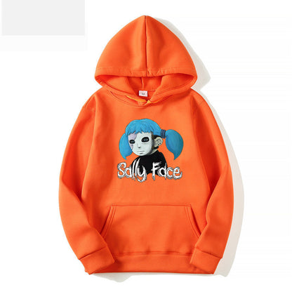 Sally Face Hoodie Protagonist Print Loose Hooded Sweater