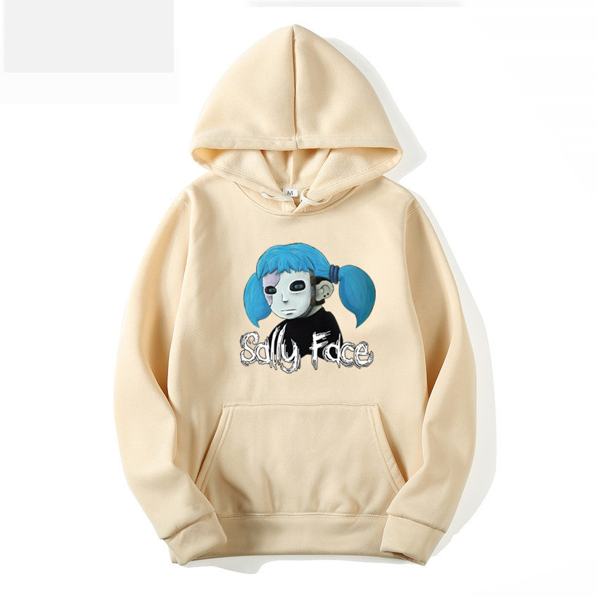 Sally Face Hoodie Protagonist Print Loose Hooded Sweater