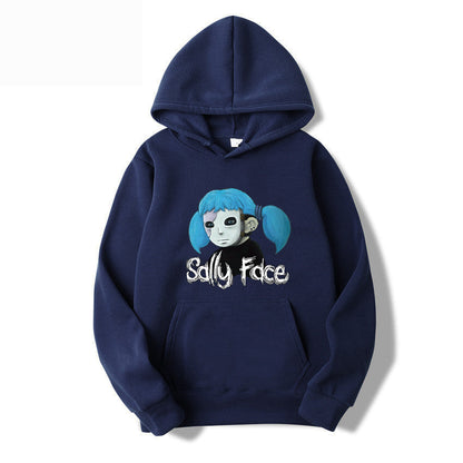 Sally Face Hoodie Protagonist Print Loose Hooded Sweater