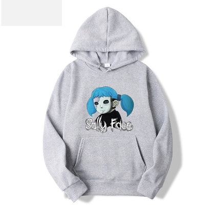 Sally Face Hoodie Protagonist Print Loose Hooded Sweater