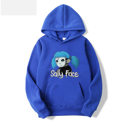 Sally Face Hoodie Protagonist Print Loose Hooded Sweater