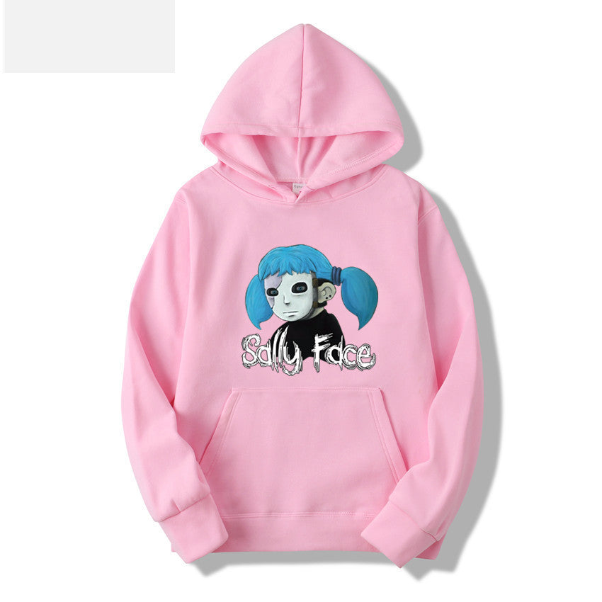 Sally Face Hoodie Protagonist Print Loose Hooded Sweater