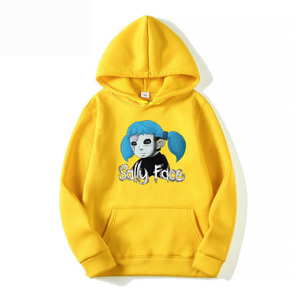 Sally Face Hoodie Protagonist Print Loose Hooded Sweater
