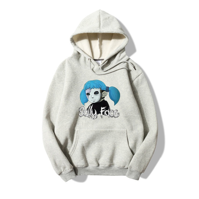 Sally Face Hoodie Casual Fashion Woolen Cotton Hoodie