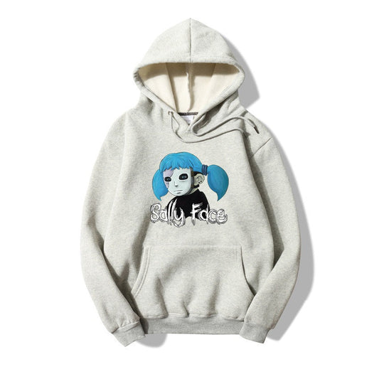 Sally Face Hoodie Casual Fashion Woolen Cotton Hoodie