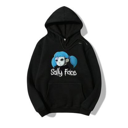 Sally Face Hoodie Casual Fashion Woolen Cotton Hoodie