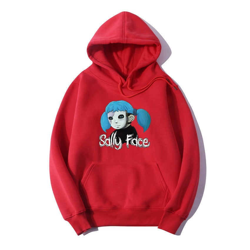 Sally Face Hoodie Casual Fashion Woolen Cotton Hoodie