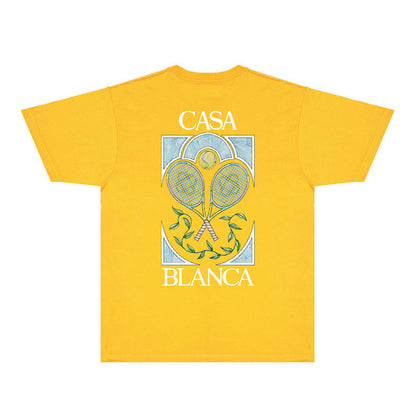 Casablanca T Shirts Fashion Print Street