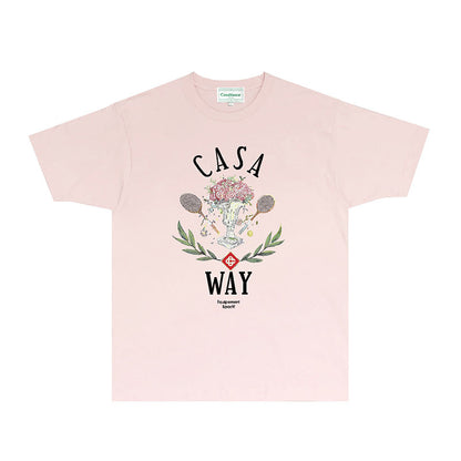 Casablanca T Shirts Fashion Print Street