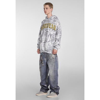 Unisex Hoodies Saint Michael Trendy Loose Hoodie