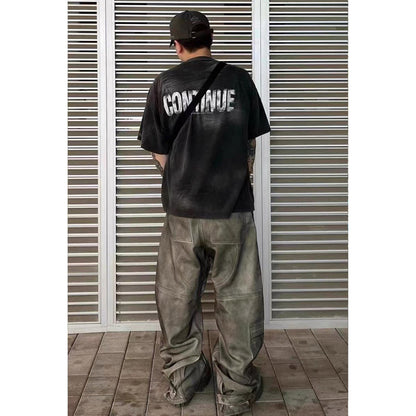 Unisex T-Shirts Far archive Distressed Loose Casual T-shirt