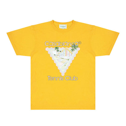 Casablanca T Shirts Fashion Print Street