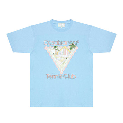 Casablanca T Shirts Fashion Print Street