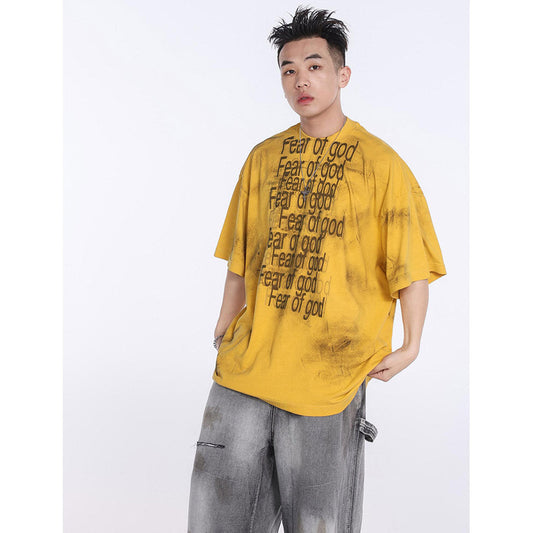Unisex T-Shirts FOG Dirty Casual Loose T-Shirts