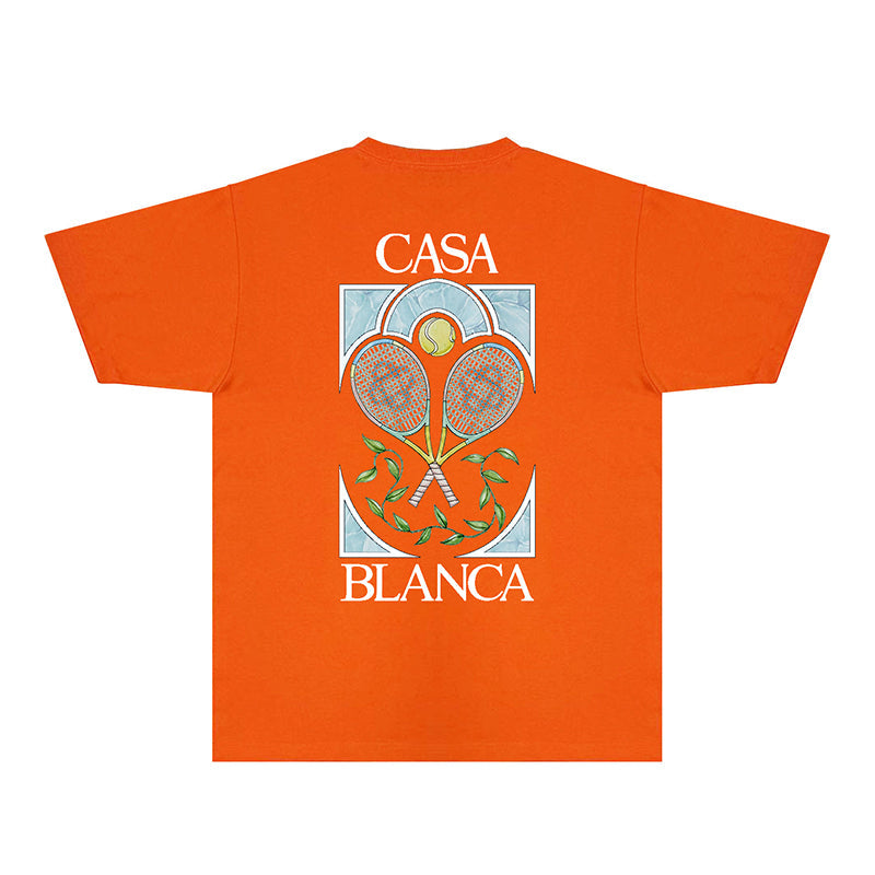 Casablanca T Shirts Fashion Print Street