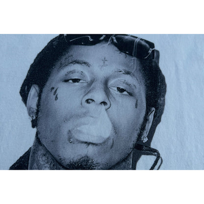 Unisex T-Shirts Vintage Lil Wayne Portrait Print, Hip Hop Loose Tee
