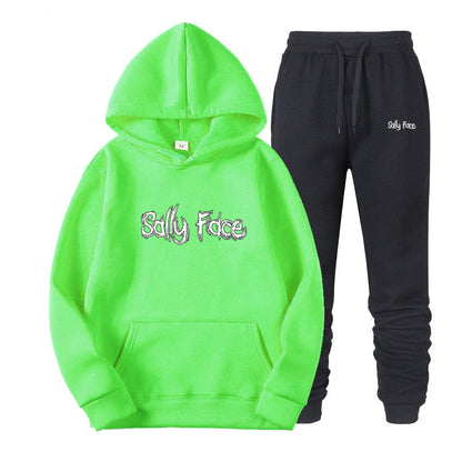 Sally Face Hoodie Classic Logo Couple Hoodie Set