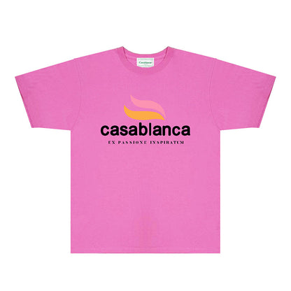 Casablanca T Shirts Fashion Print Street