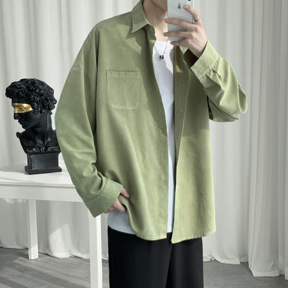 Men Shirts All-Match Casual Handsome Loose