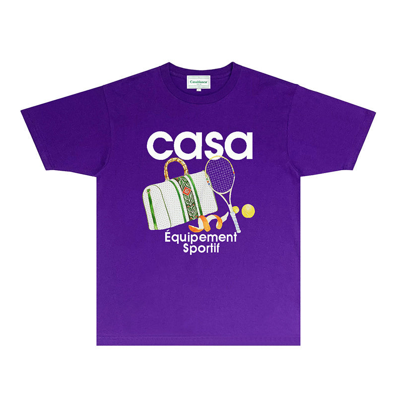 Casablanca T Shirts Fashion Print Street