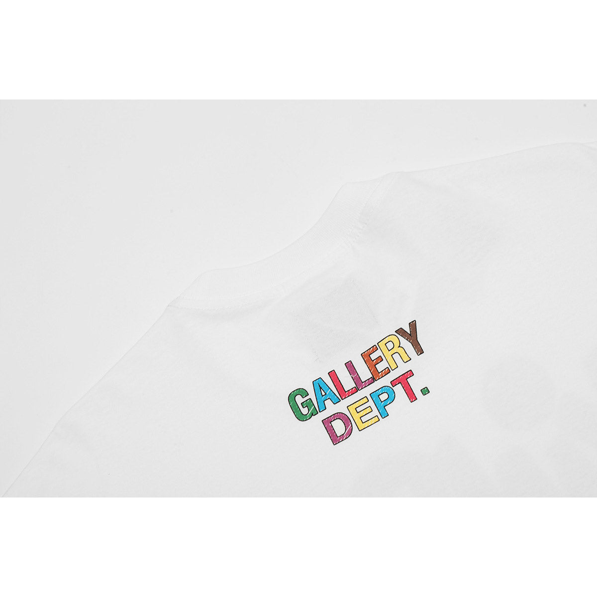 Unisex T-Shirts GALLERY DEPT Hand-painted Color Letter Print Loose T-shirt