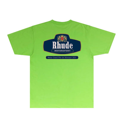 Rhude T Shirts Printed Trendy Pure Cotton