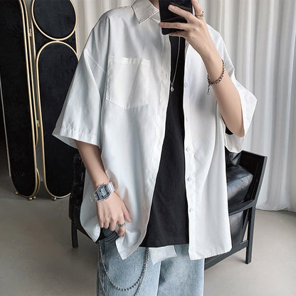 Men Shirts Loose Casual Jacket