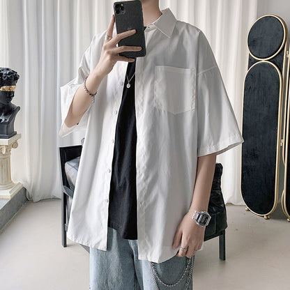 Men Shirts Loose Casual Jacket