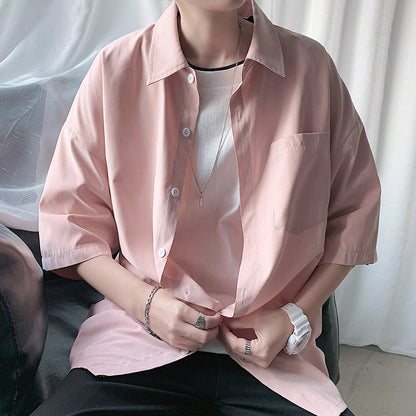 Men Shirts Loose Casual Jacket