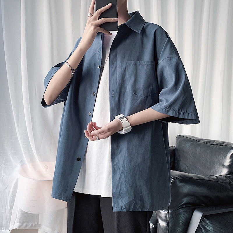 Men Shirts Loose Casual Jacket