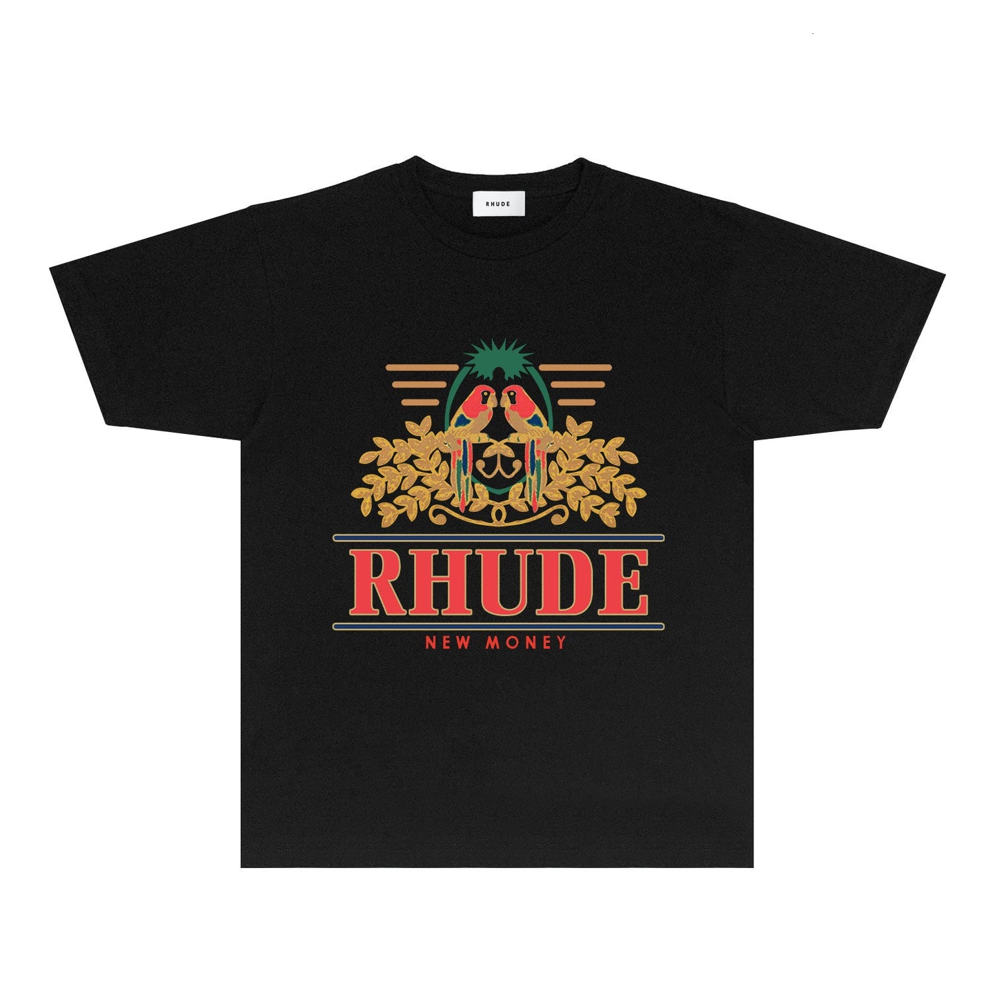 Rhude T Shirts Printed Trendy Pure Cotton