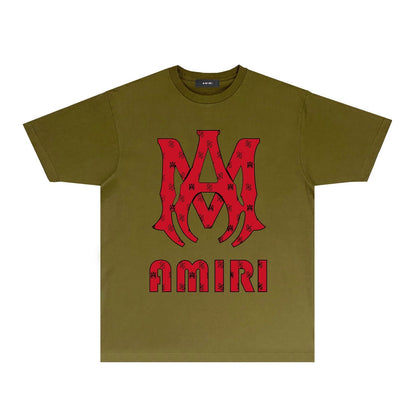 Amiri T Shirts Printed Trendy Pure Cotton