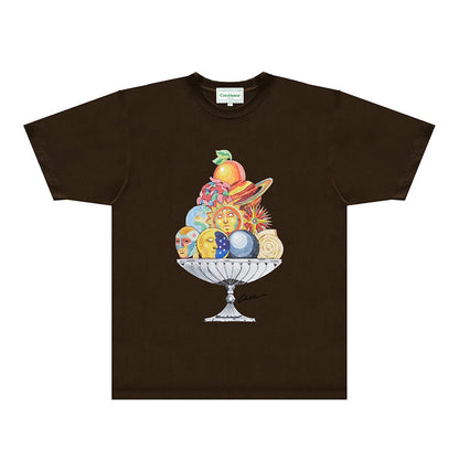Casablanca T Shirts Fashion Print Street