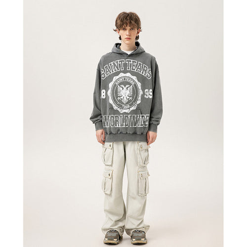 Unisex Hoodies Saint Michael Old Loose Sweater