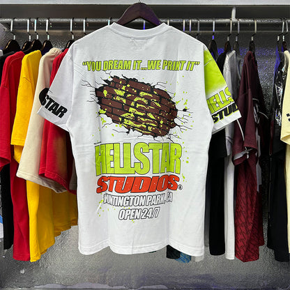 Hellstar T Shirts Retro abstract print
