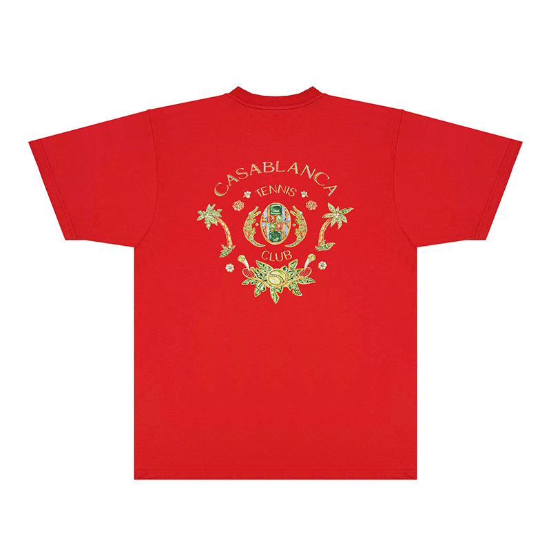 Casablanca T Shirts Fashion Print Street
