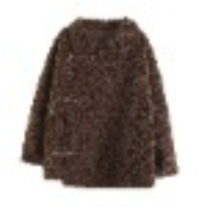 Women Cotton Coat Lamb Wool Coat Women Retro Loose