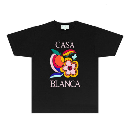 Casablanca T Shirts Fashion Print Street